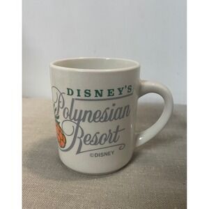 Disney's Polynesian Resort Vintage Coffee Mug Pineapple Walt Disney World Cream